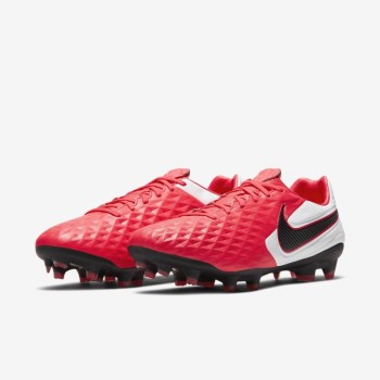 Nike Tiempo Legend 8 Pro FG - Férfi Focicipő - Piros/Fehér/Fekete